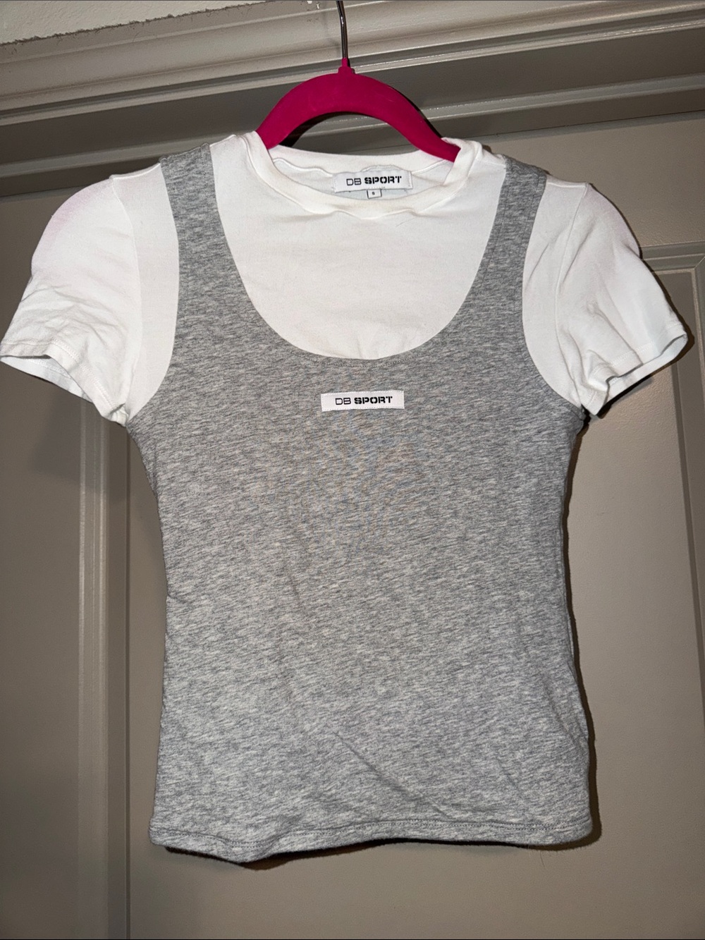 DB Sport Gray Layered Tank Tee
